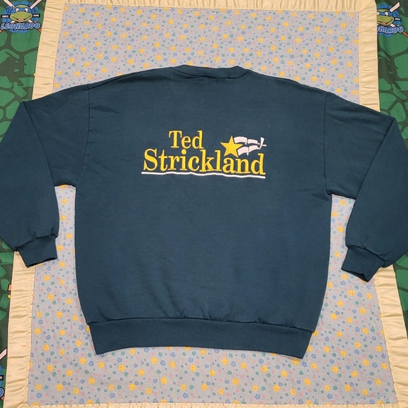 👨‍⚖️ Ohio Governor 🔥 Vintage Ted Strickland Sweater 💎 XL 🇺🇸 USA Democrat 🔥 - Picture 7 of 11